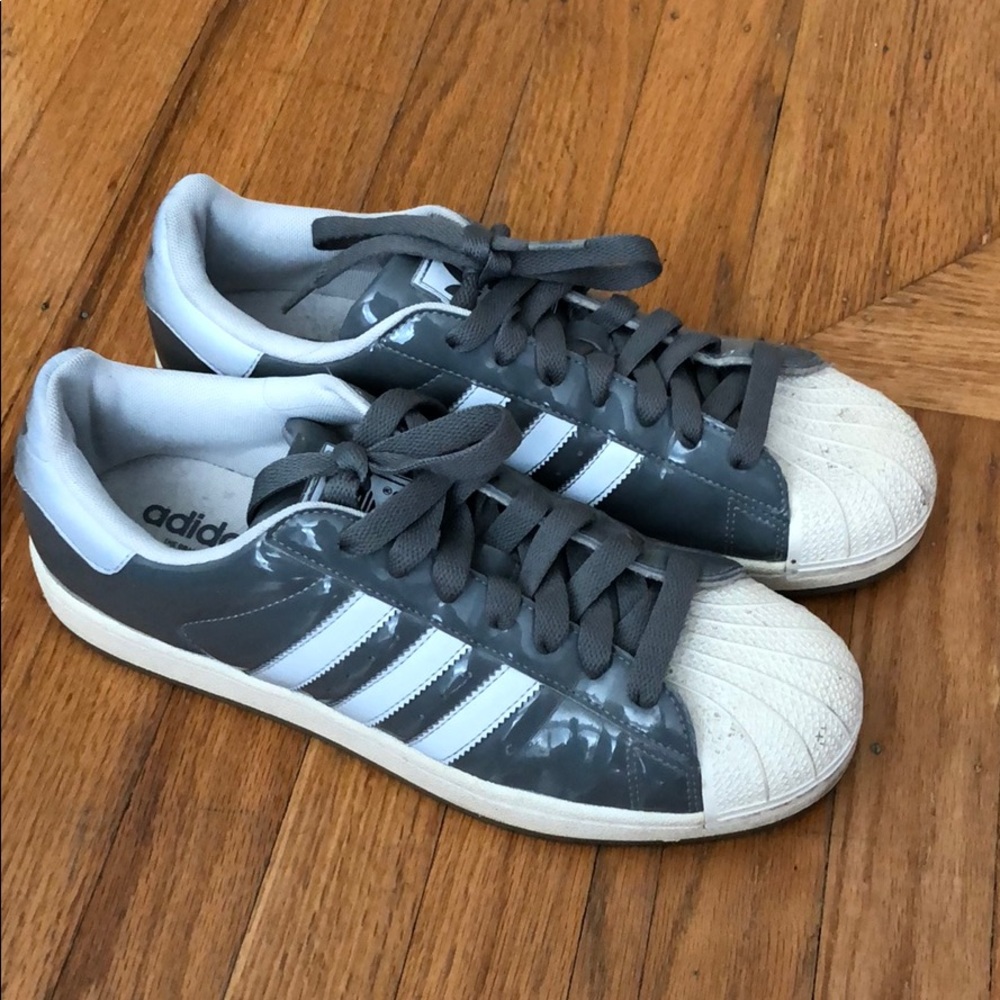 adidas Gray and White Sneakers